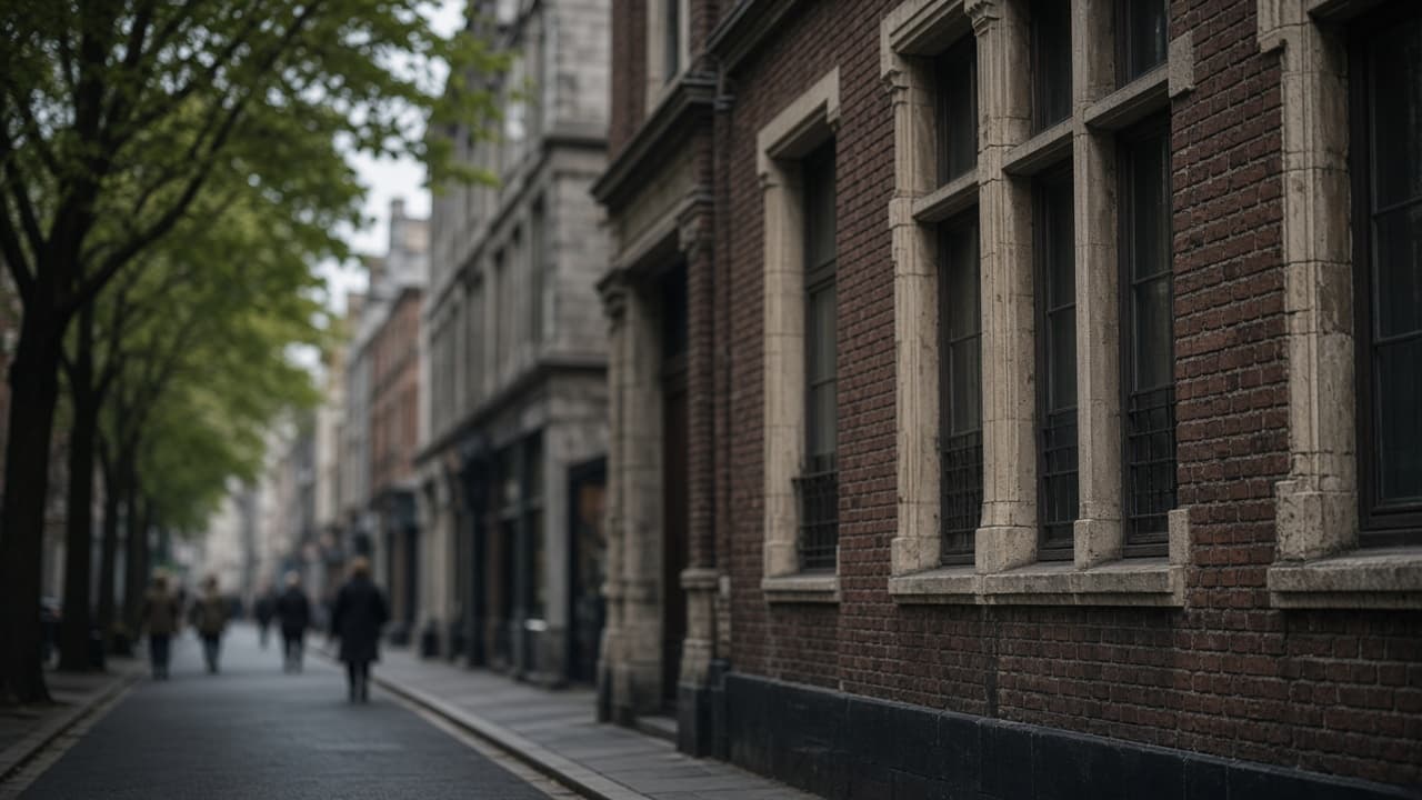 Straat in een Europese stad